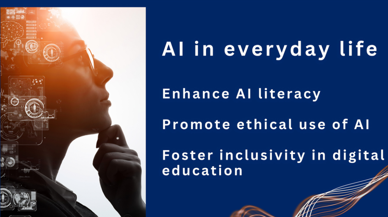 AI in everyday life course poster.